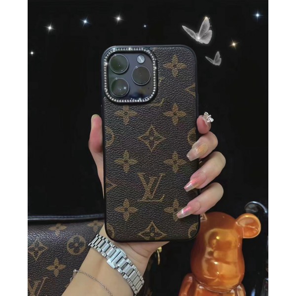 Louis Vuitton iPhone 15 14 13 Pro Max 15 plus case Leather  cover  Louis Vuitton iPhone 15 plus 15 Pro max Case Back Cover coque iPhone 15 pro 13/14 15 Pro Max Case Custodia Hulle FundaLuxury Case Back Cover schutzhülle