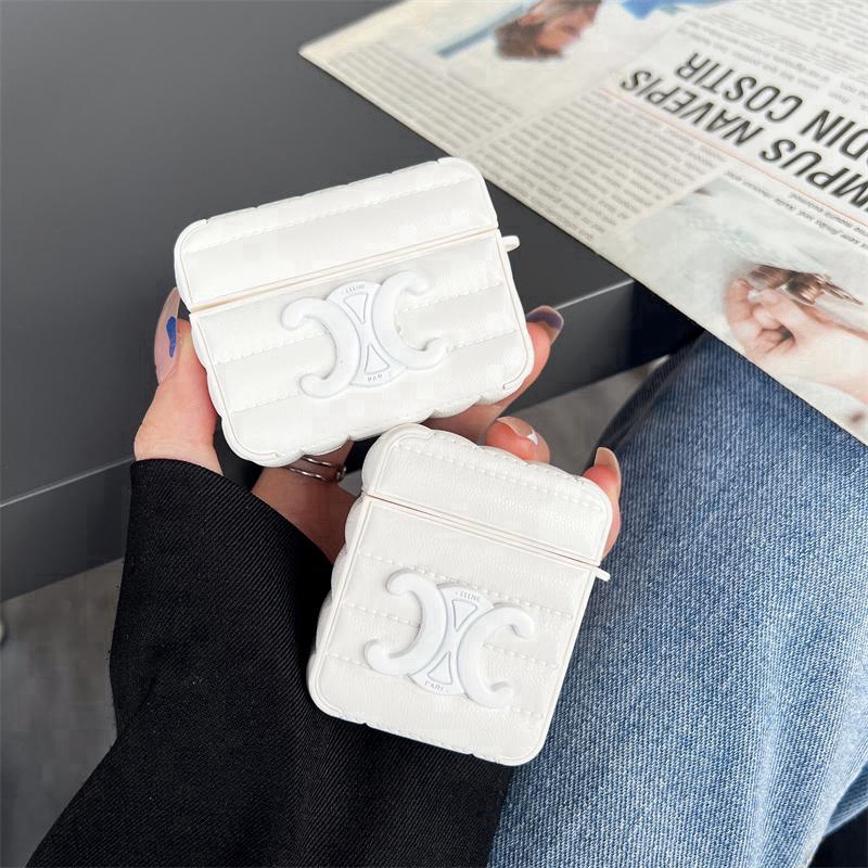 Leather women men CELINE airpods 3 pro2 Max Brand Full CoverLuxury designer Fashion CELINE airpods 3 pro2 Max Brand