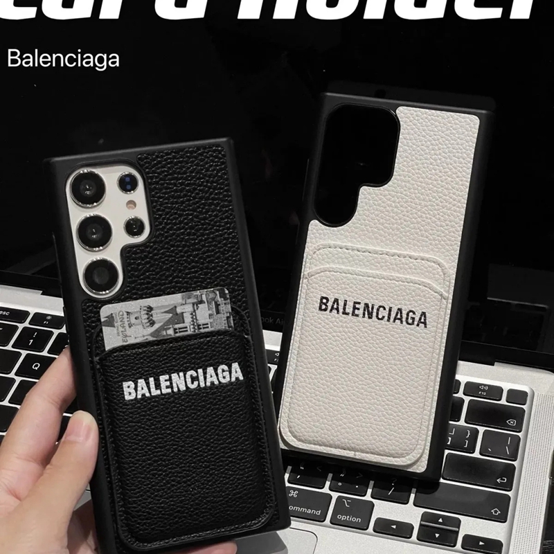 women men Leather Balenciaga galaxy s24 s23 s22 s21 case Brand  Balenciaga samsung s24 plus s23 ultra Case